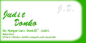 judit donko business card